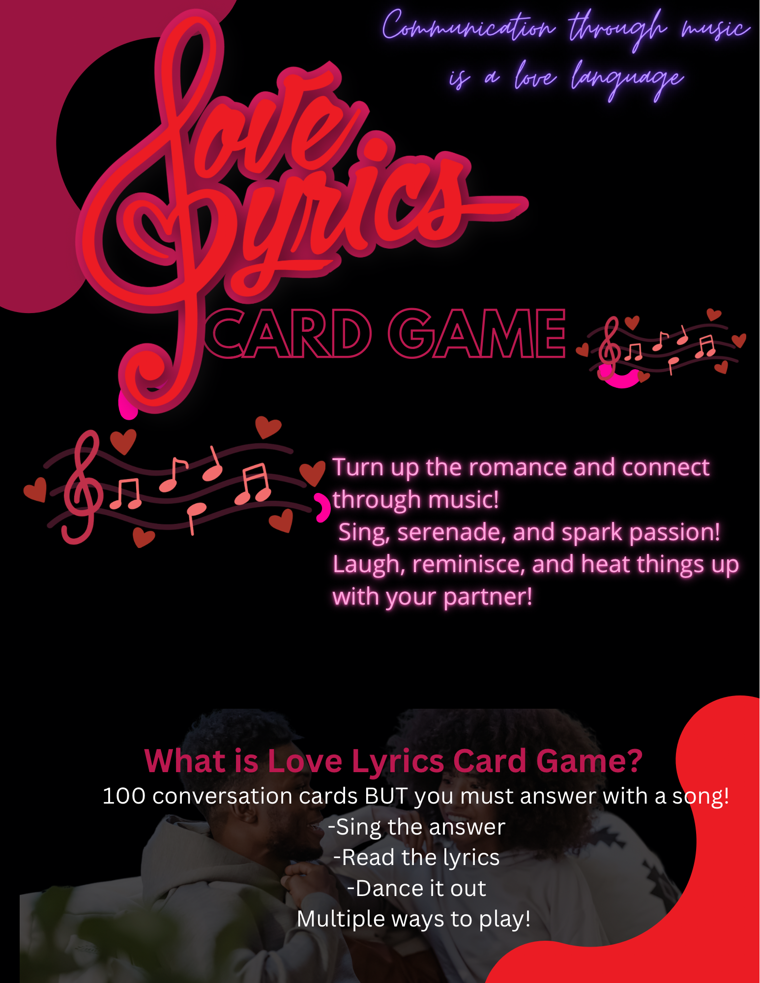 Love Lyrics Card Game-Couples Edition